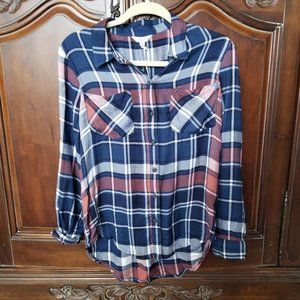 NWT Lucky Brand Plaid Button Down Flannel Shirt